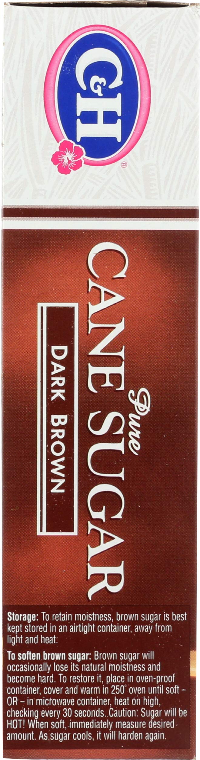 C&H C H Pure Cane Granulated Dark Brown Sugar Lb C&H