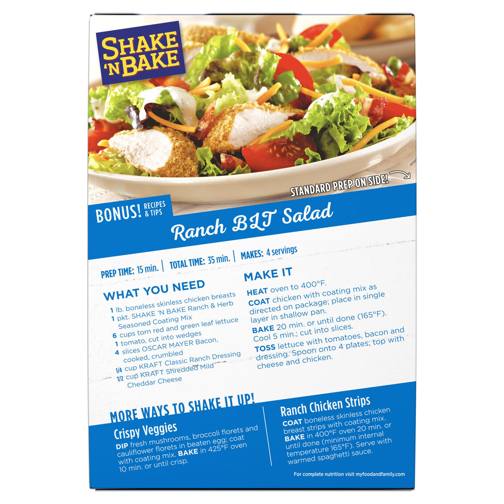 Shake 'N Bake Ranch & Herb Seasoned Coating Mix, 2 ct Shake 'N Bake