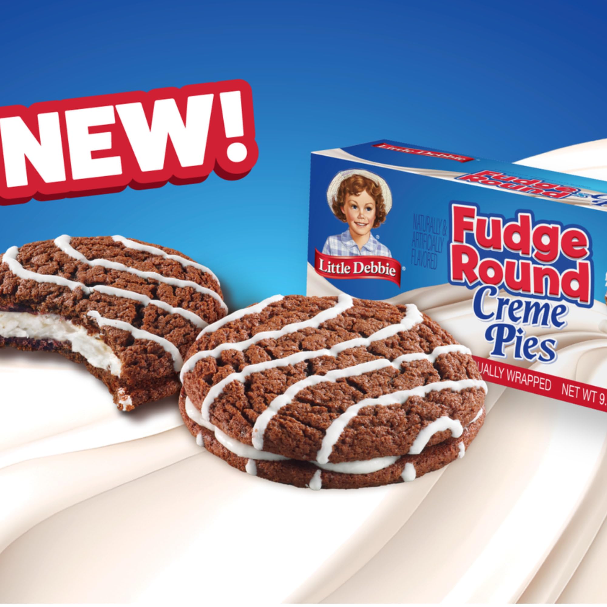 Little Debbie Fudge Round Creme Pies, 9.47 oz Little Debbie
