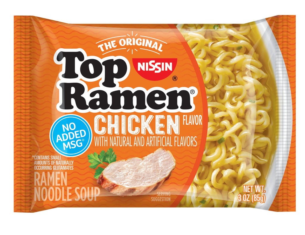 Nissin Top Ramen Chicken, 3 oz (Pack of 6) Nissin