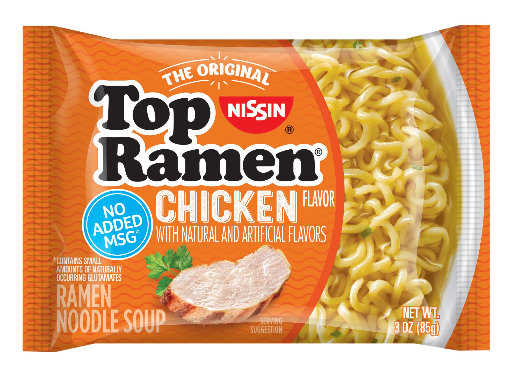 Nissin Top Ramen Chicken, 3 oz (Pack of 6) Nissin