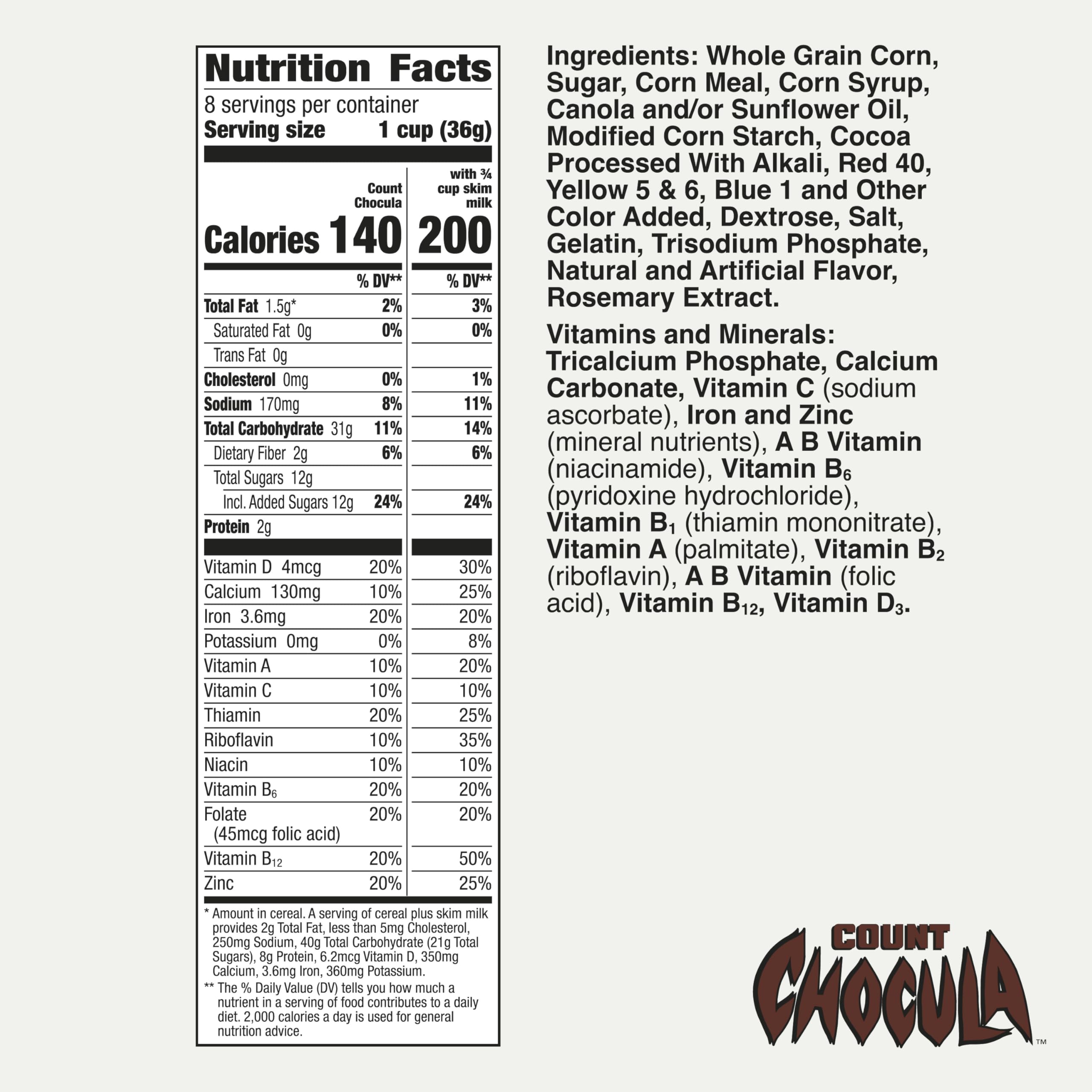 Count Chocula Cereal with Monster Marshmallows, 10.4 oz General Mills