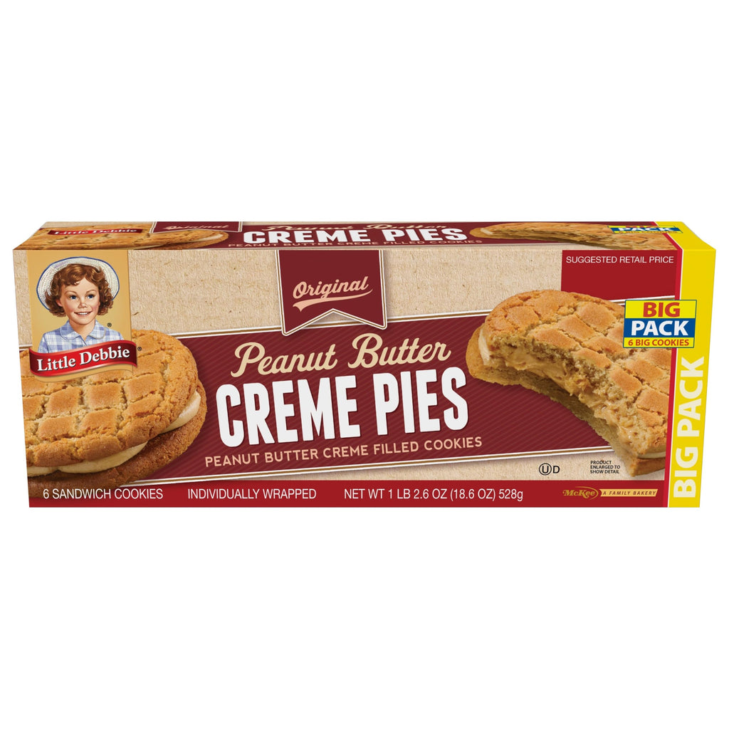 Little Debbie Peanut Butter Creme Pies, 18.39 oz (Pack of 3) Little Debbie
