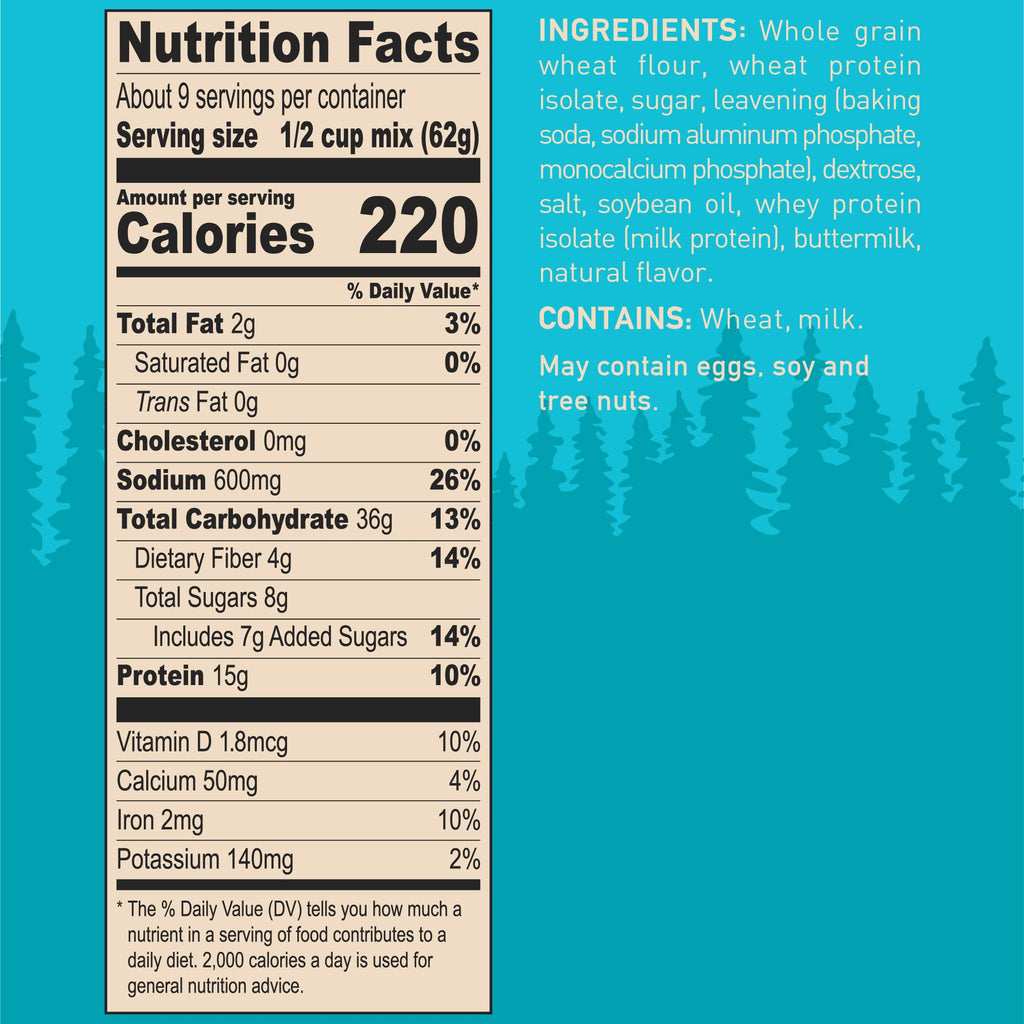 Krusteaz Protein Buttermilk Pancake Mix, 20 oz (Pack of 2) Krusteaz