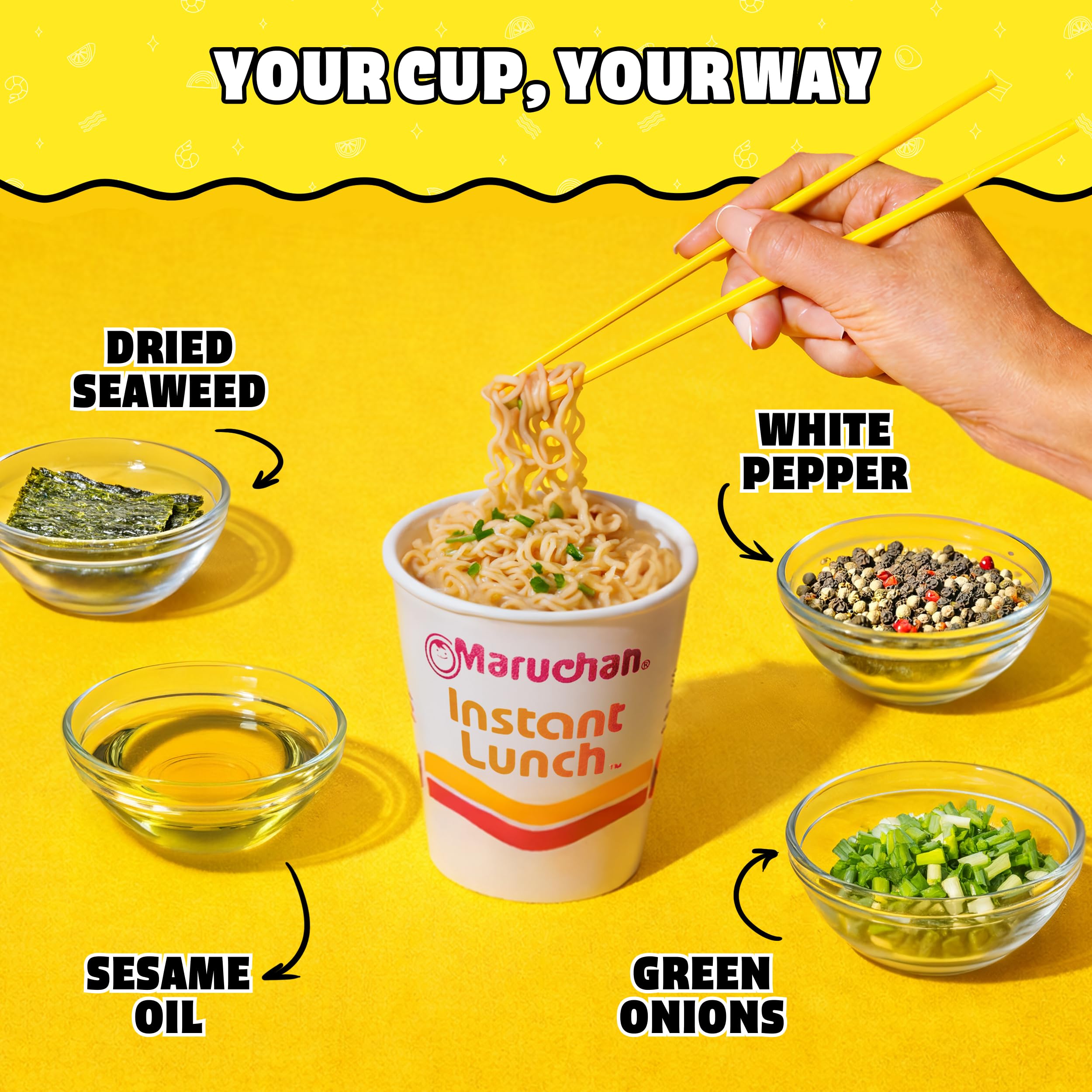 Maruchan Instant Lunch Ramen Noodles, 2.25 oz (Pack of 12)