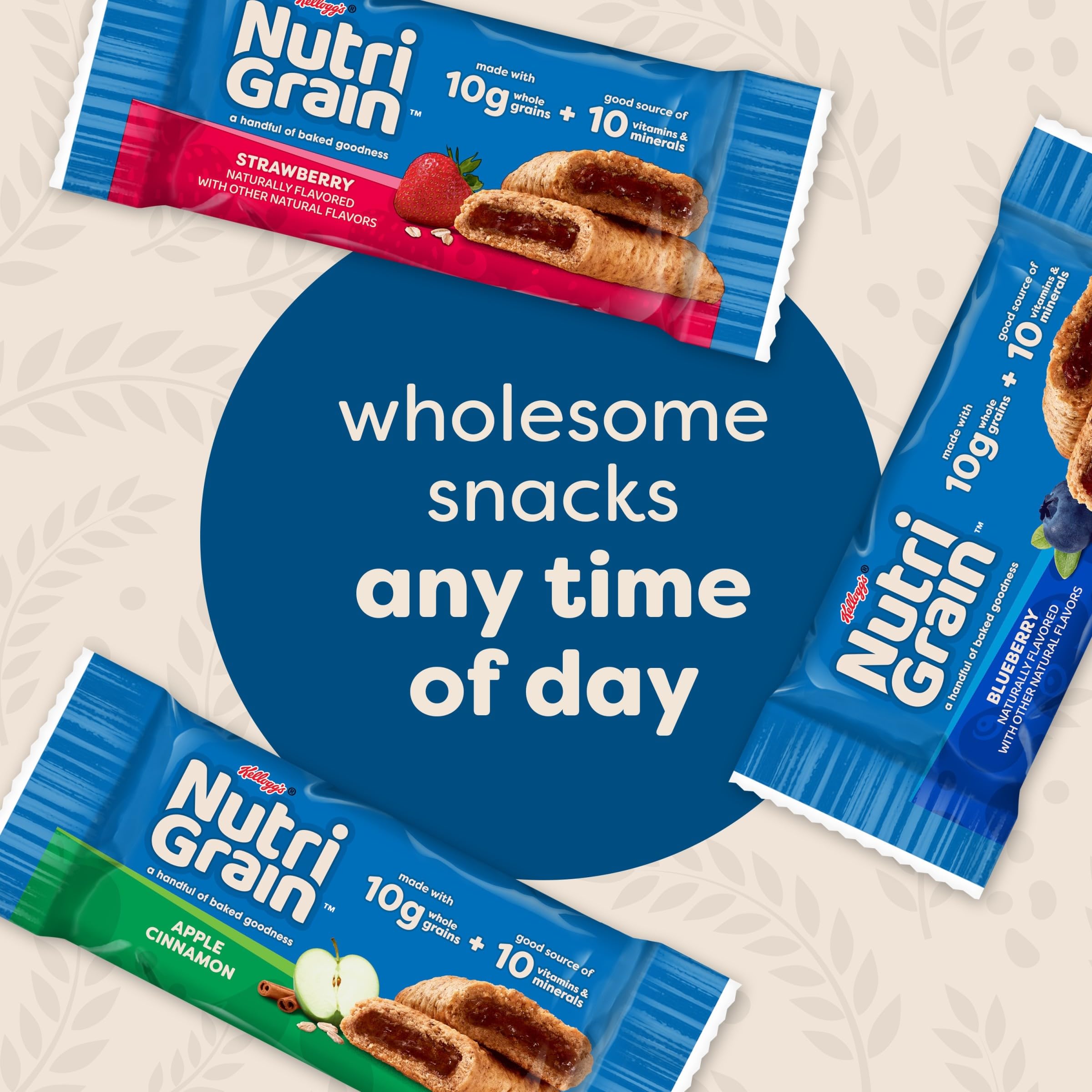 Nutri-Grain Breakfast Bars Variety Pack, 41.6 oz Nutri-Grain