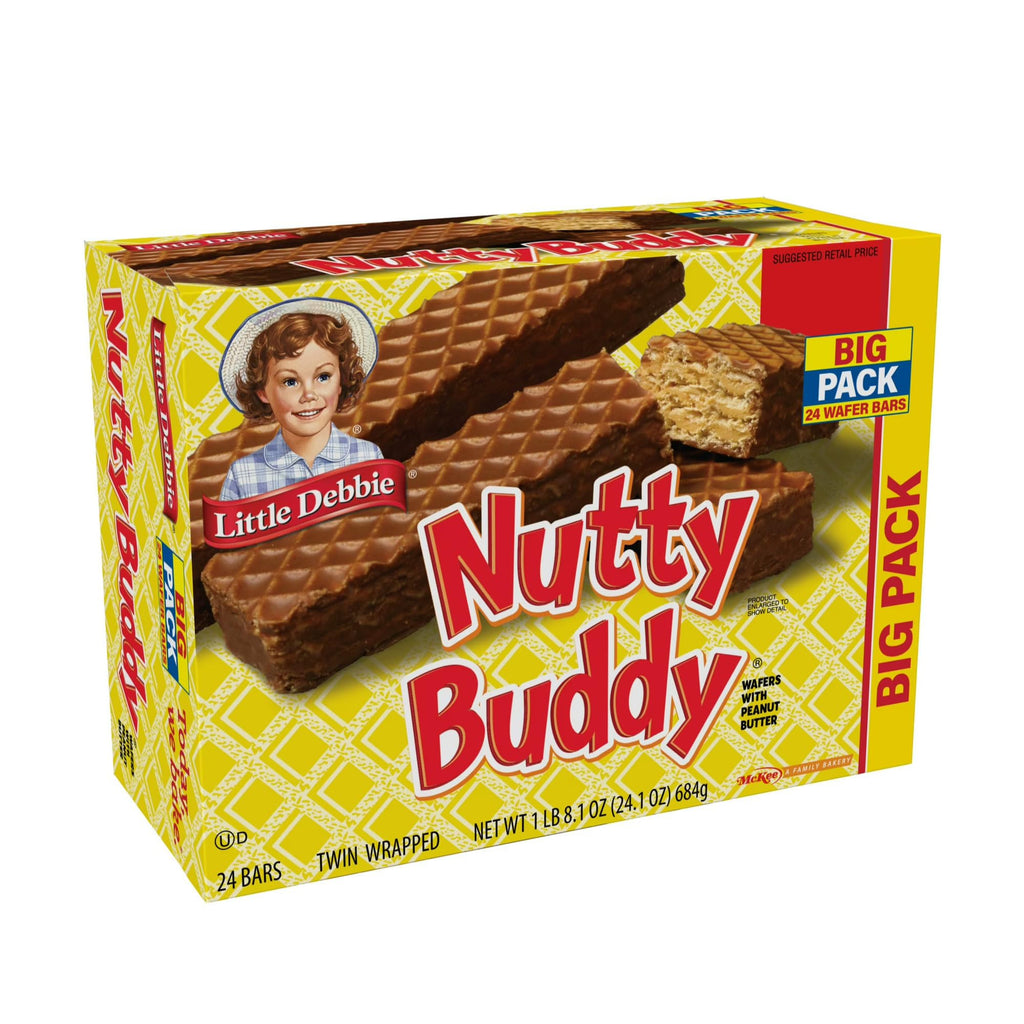 Little Debbie Nutty Buddy Big Pack, 24.1 oz (Pack of 2) Little Debbie