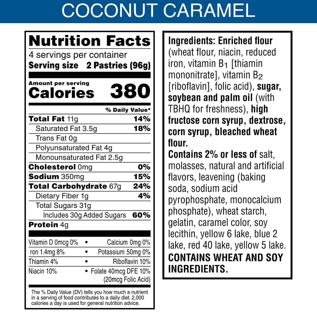 Pop-Tarts Girl Scout Frosted Coconut Caramel Toaster Pastries, 13.5 oz (8 ct) Pop-Tarts