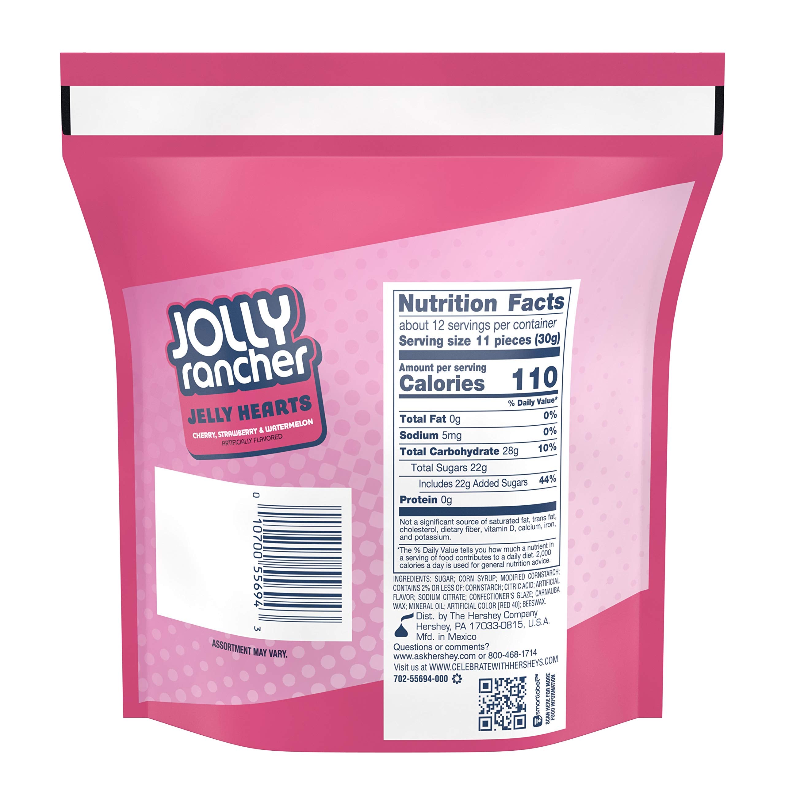 Jolly Rancher Jelly Hearts, Cherry, Strawberry & Watermelon, 13 oz Jolly Rancher