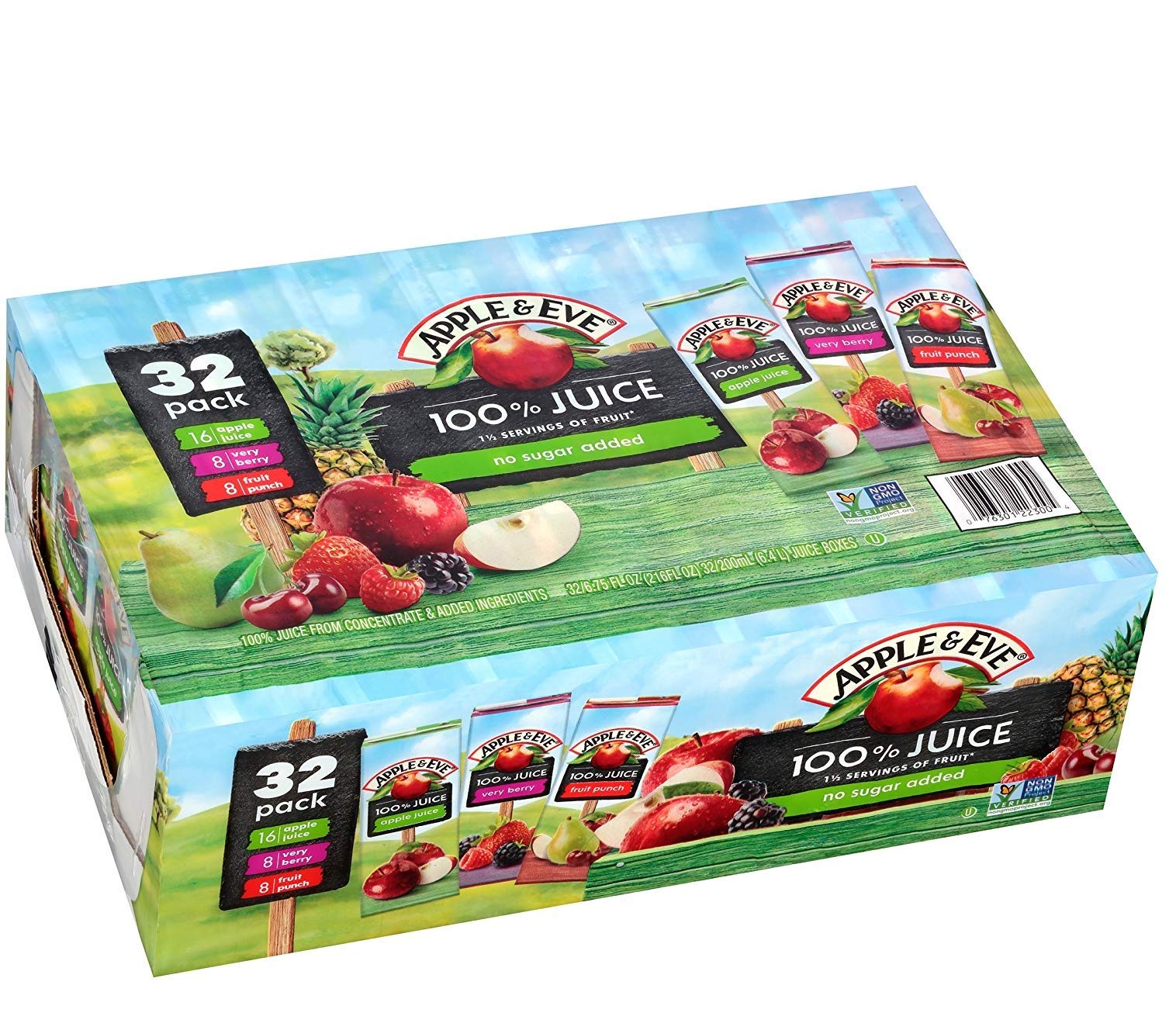 Apple & Eve 100% Juice Variety Pack, 6.75 fl oz (Pack of 32) Apple & Eve