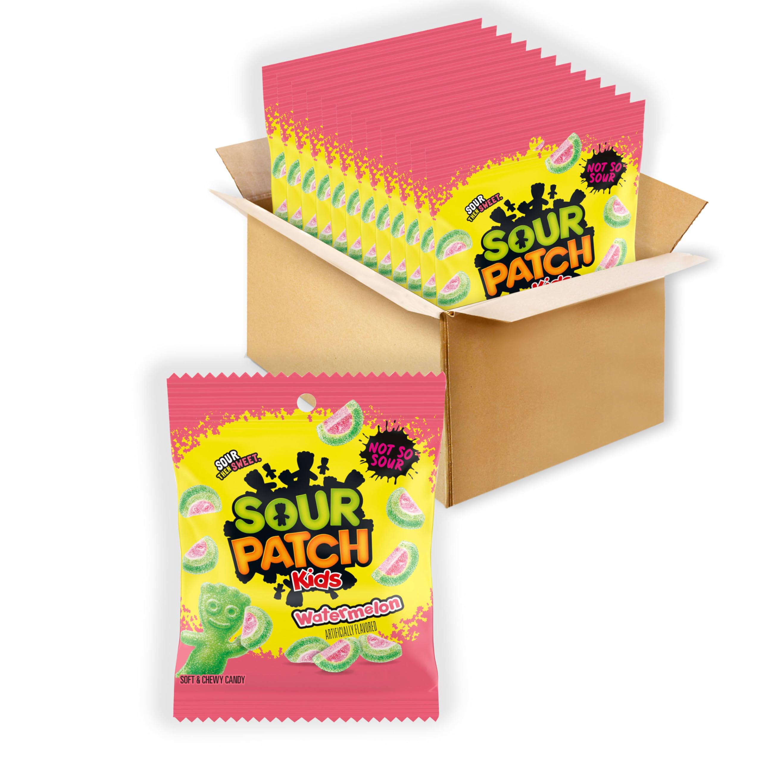 Sour Patch Kids Watermelon, 3.6 oz, 12 Bags