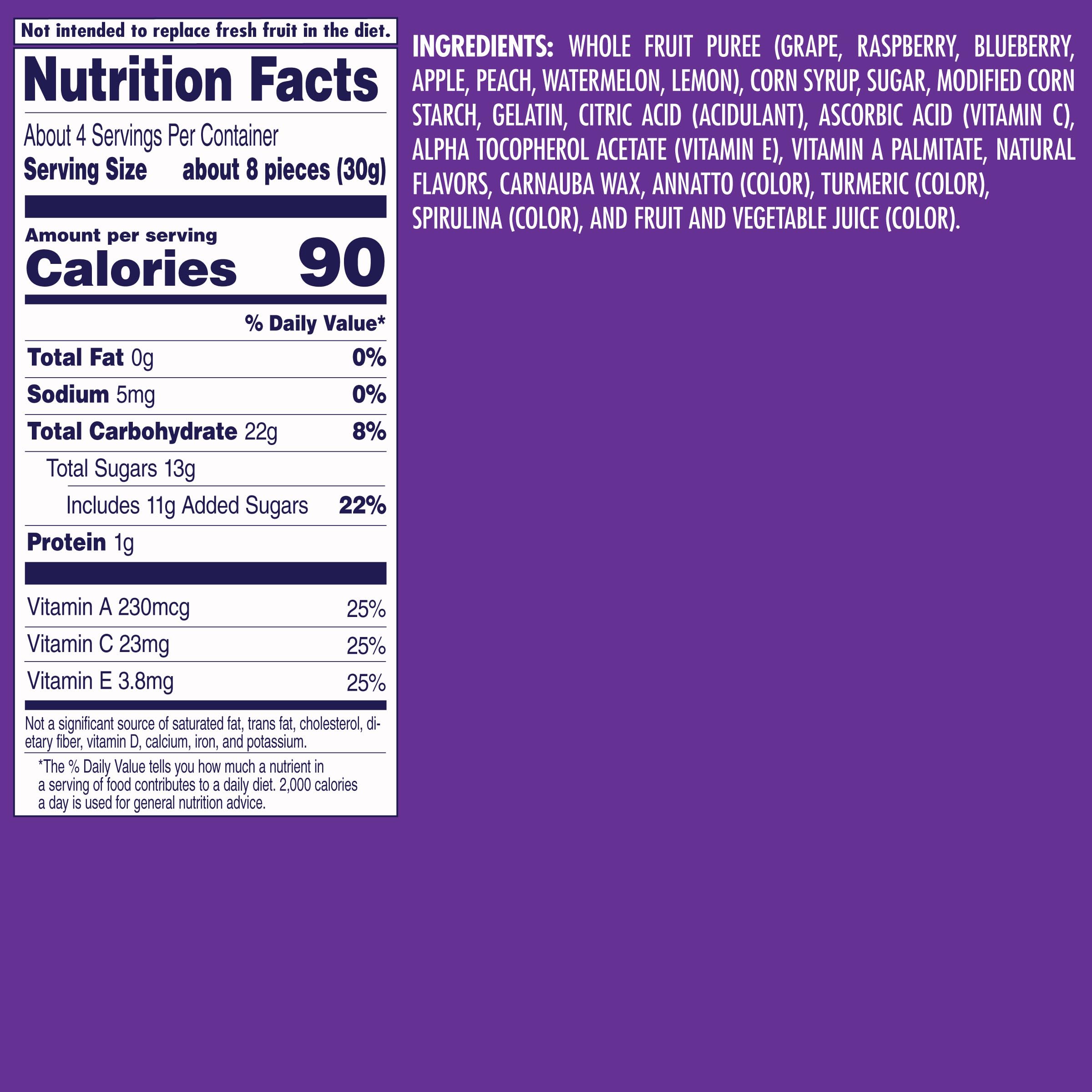 Welch's Juicefuls Fusions Fruit Snacks, Assorted, 0.8 oz (Pack of 50) Welch's