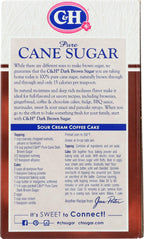 C&H C H Pure Cane Granulated Dark Brown Sugar Lb C&H