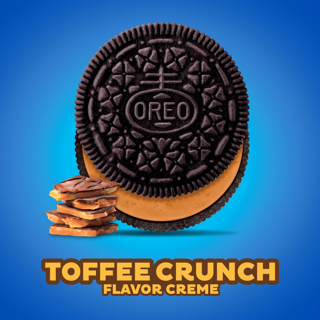 Oreo Toffee Crunch Creme Chocolate Sandwich Cookies, 17 oz Oreo