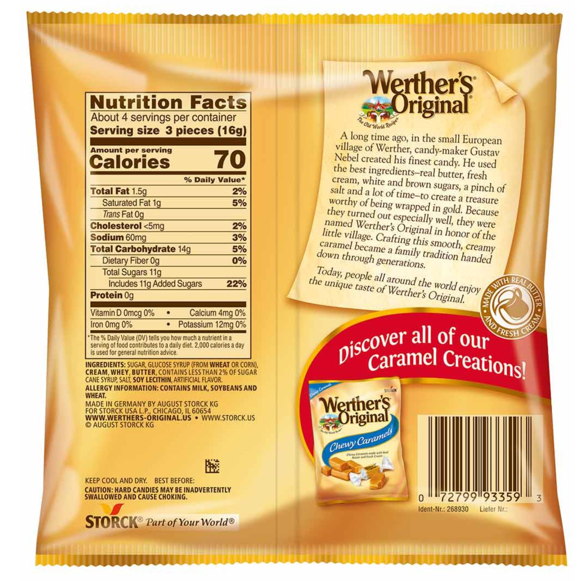 Werther's Original Caramel Hard Candy Werther's Original