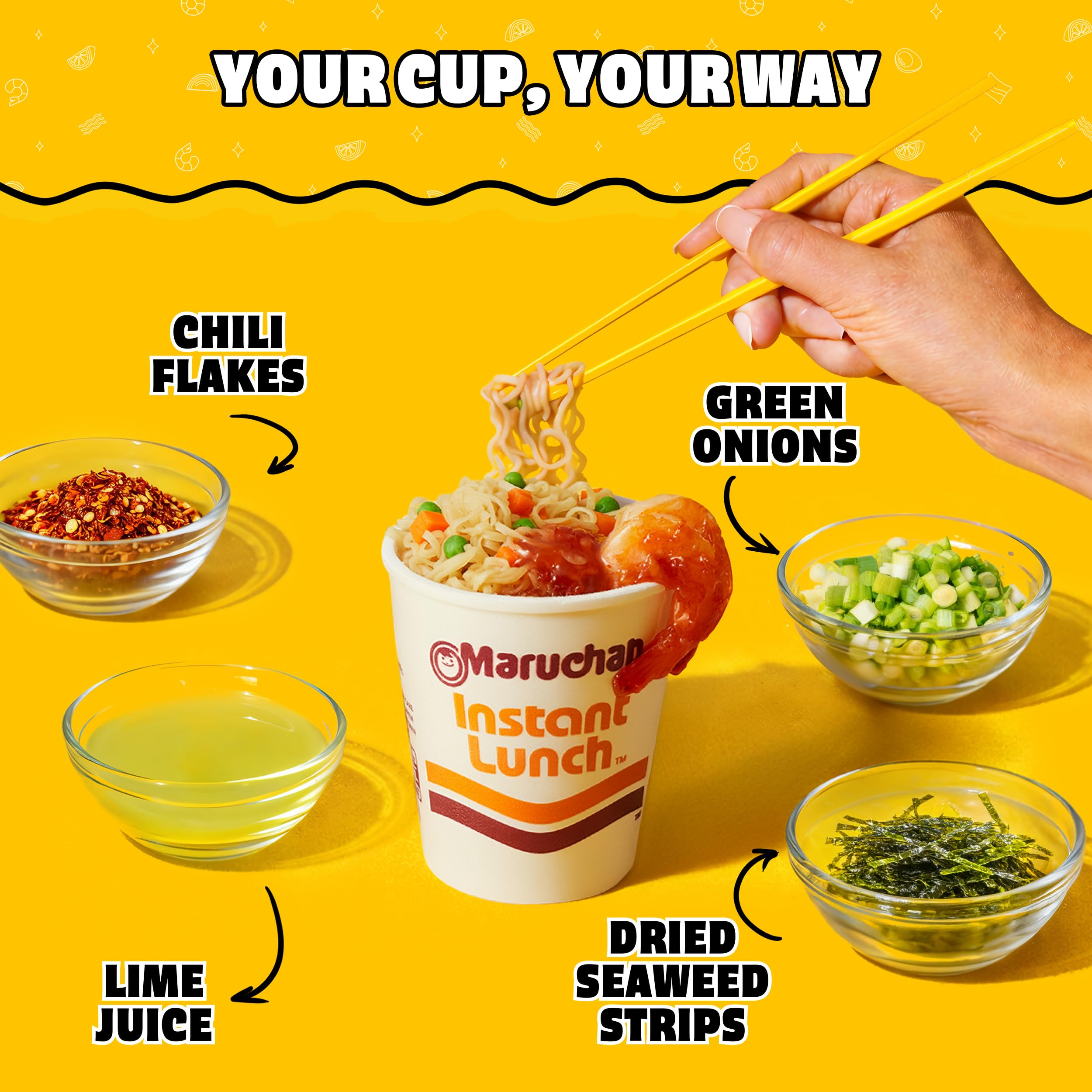 Maruchan Instant Lunch Ramen Noodles, 2.25 oz (Pack of 12)