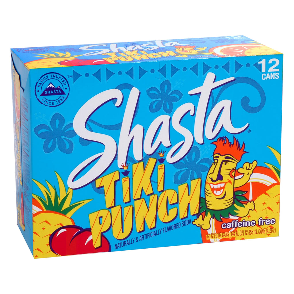 Shasta Tiki Punch Soda, 12 oz (Pack of 12) Shasta