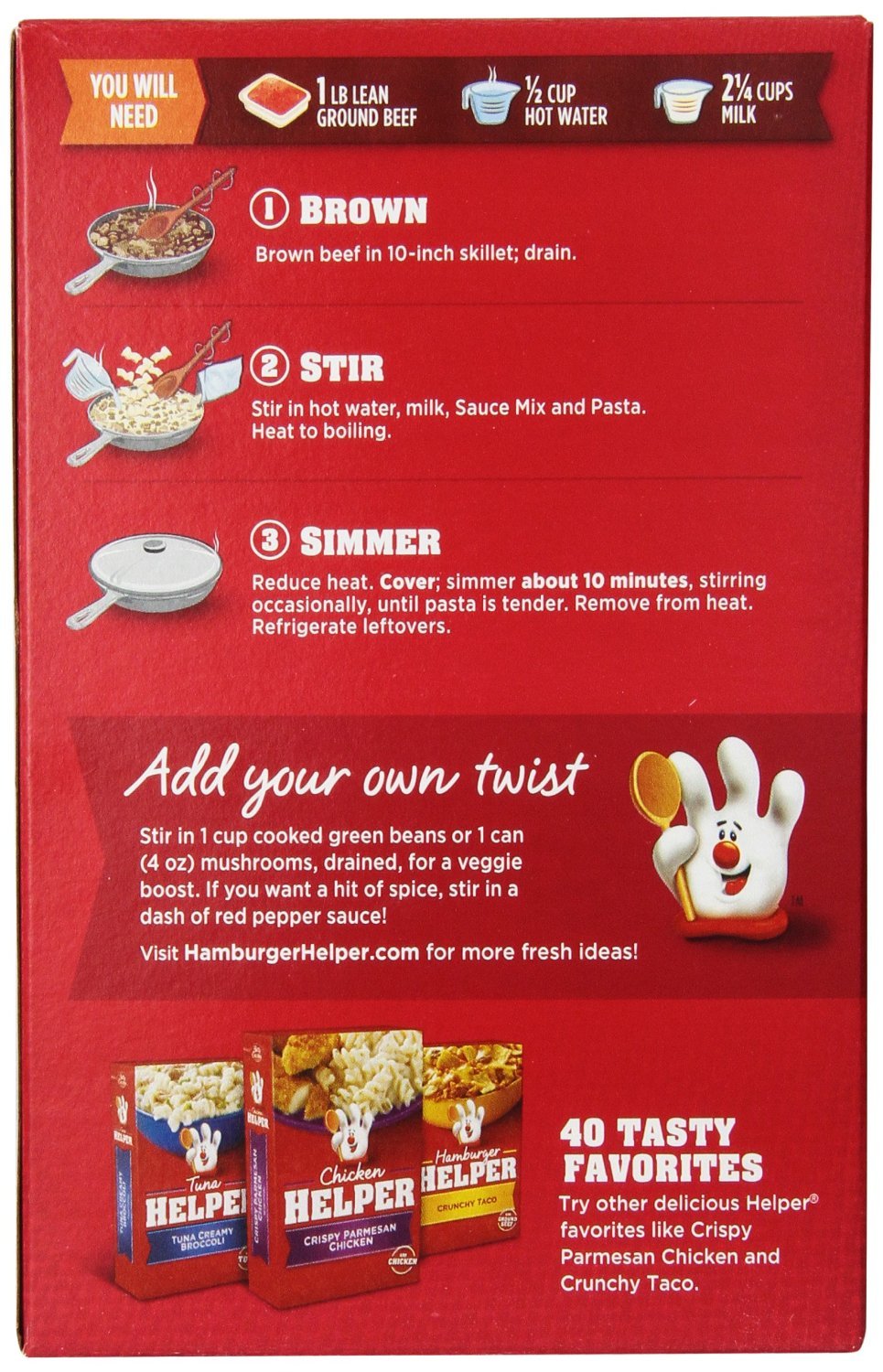 Betty Crocker Hamburger Helper Classic Stroganoff, 5.6 oz Betty Crocker