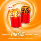 Coca-Cola Zero Sugar Orange Cream Soda, 12 fl oz (Pack of 12) Coca-Cola