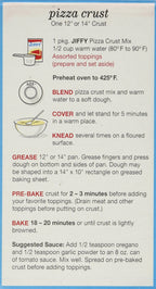 Jiffy Pizza Crust Mix, 6.5 oz (Pack of 6) Jiffy