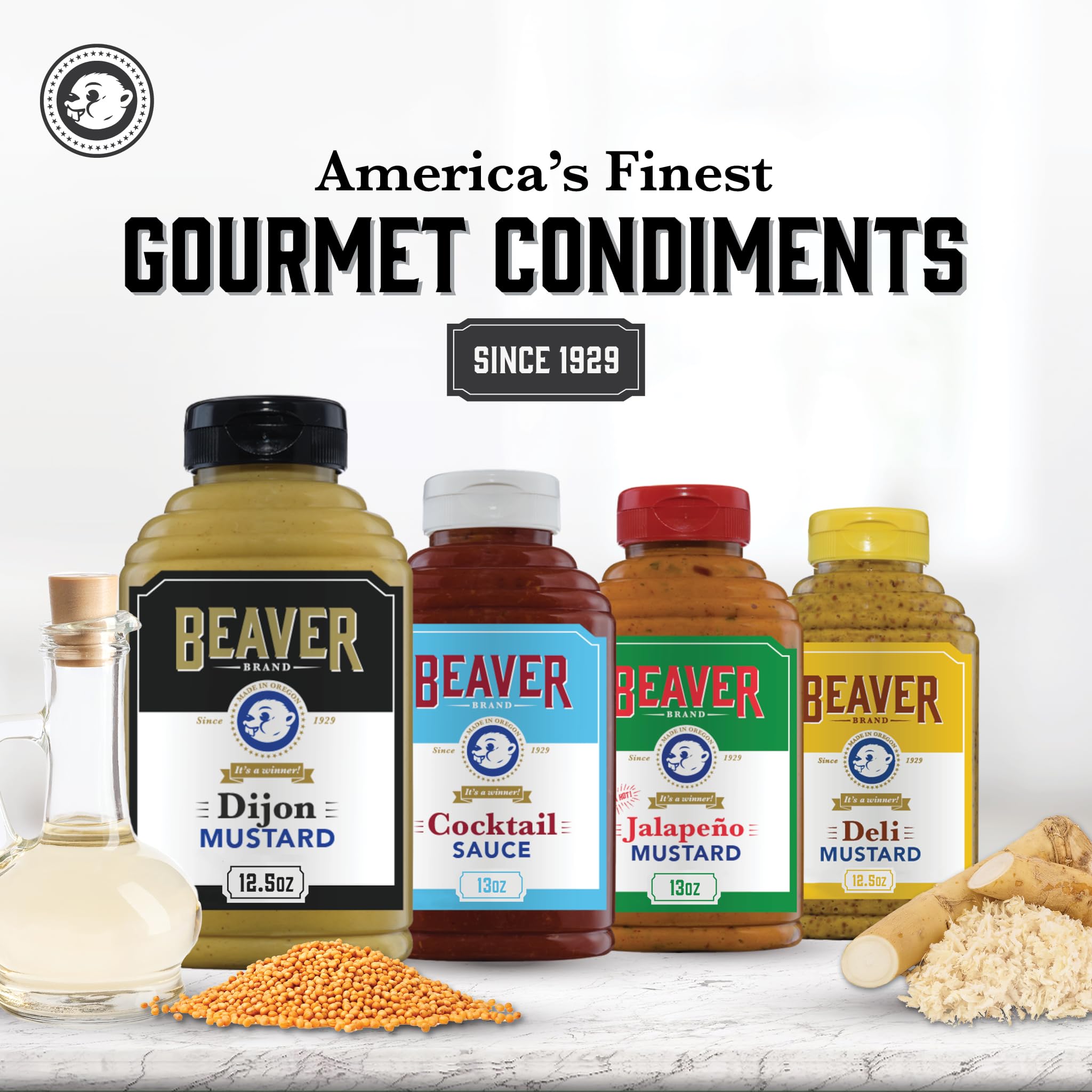 Beaver Mustard Squeeze Bottle