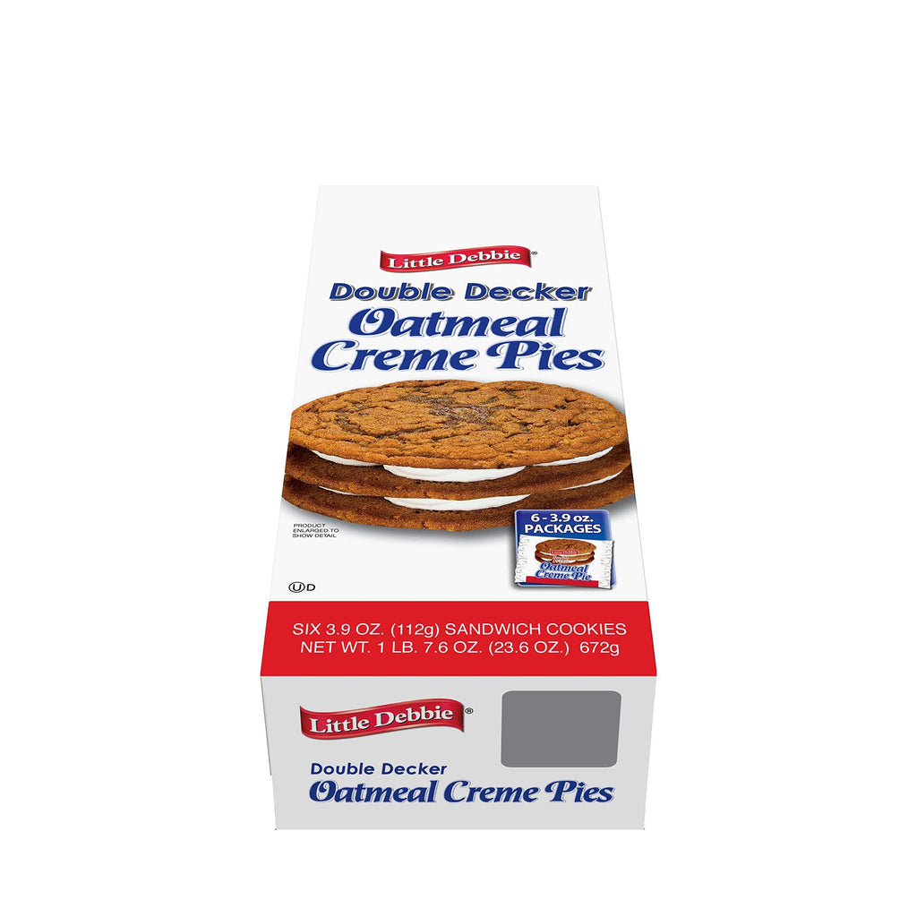Little Debbie Oatmeal Double Decker Rounds, 3.9 oz (Pack of 6) Little Debbie