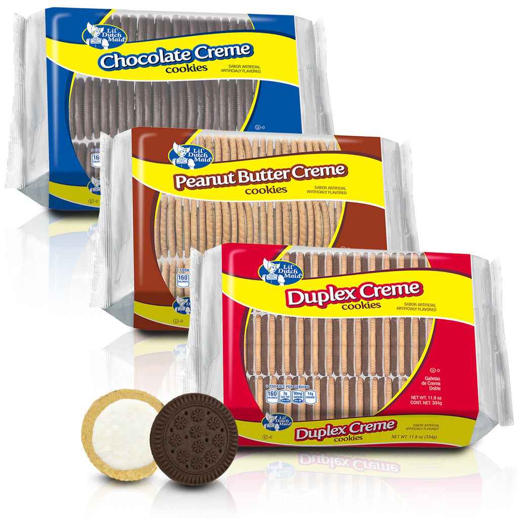 Lil Dutch Maid Creme Sandwich Cookies, 11.8 oz (Pack of 3) Lil Dutch Maid