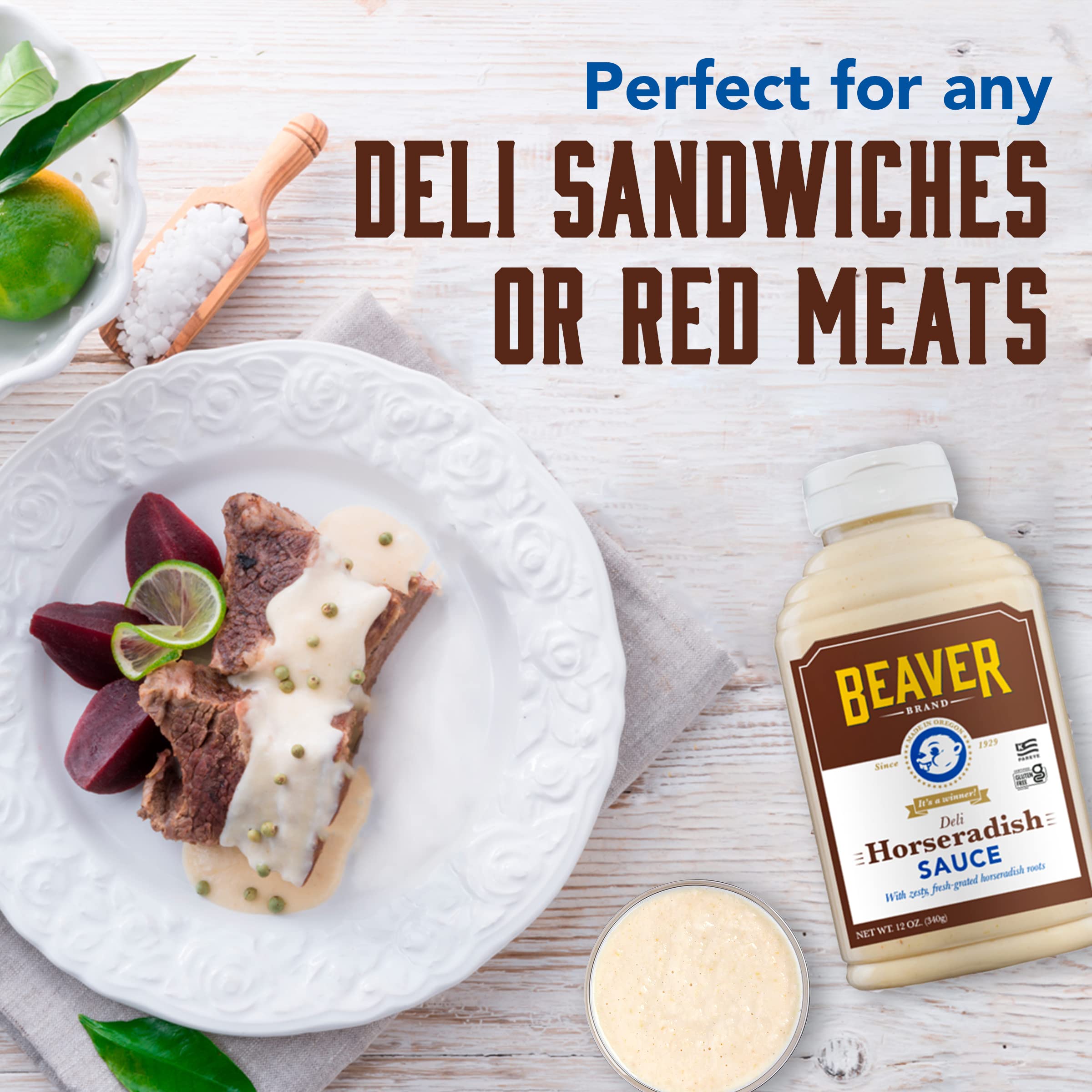 Beaver Deli Horseradish Sauce, 12 oz Beaver