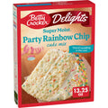 Betty Crocker Super Moist Party Rainbow Chip Cake Mix, 13.25 oz Betty Crocker