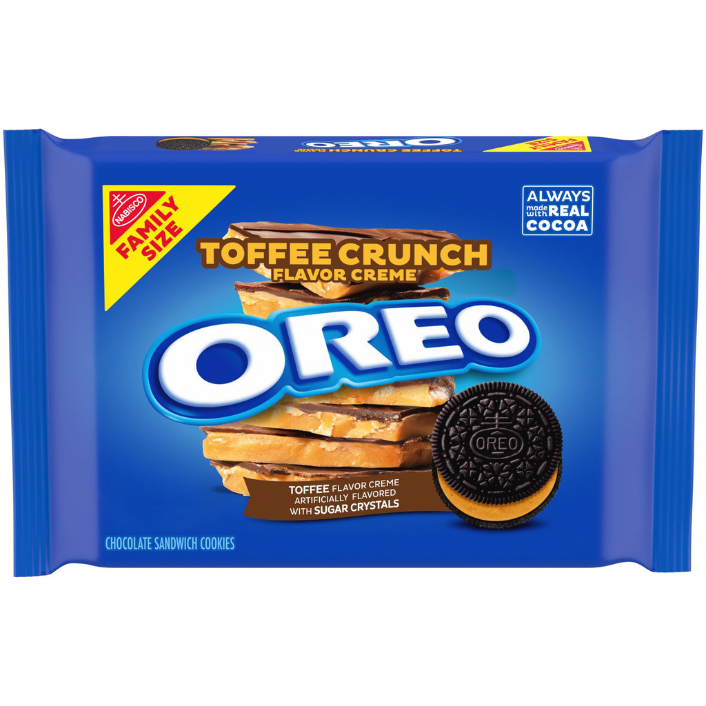 Oreo Toffee Crunch Creme Chocolate Sandwich Cookies, 17 oz Oreo