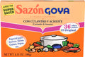 Goya Sazon Seasoning with Coriander & Annatto, 6.33 oz Goya