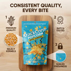 KrackCorn Cheddar Cheese & Caramel Popcorn, 8.5 oz
