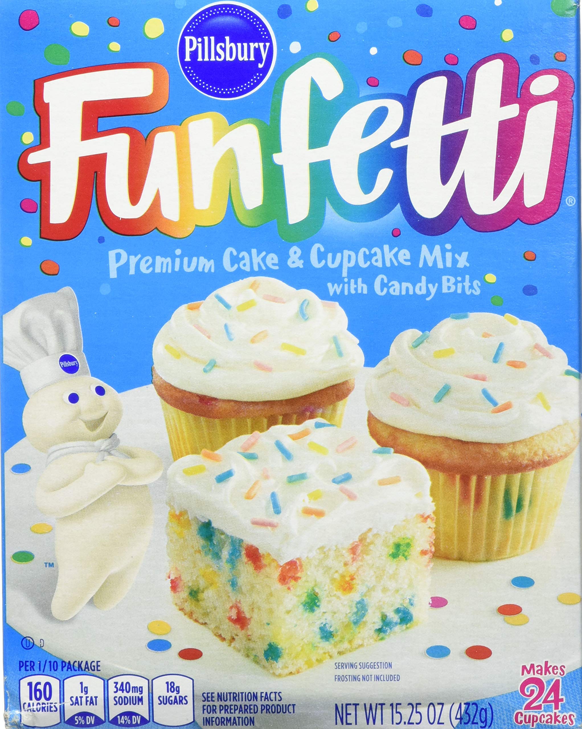 Pillsbury Funfetti Cake Mix, 15.25 oz Pillsbury
