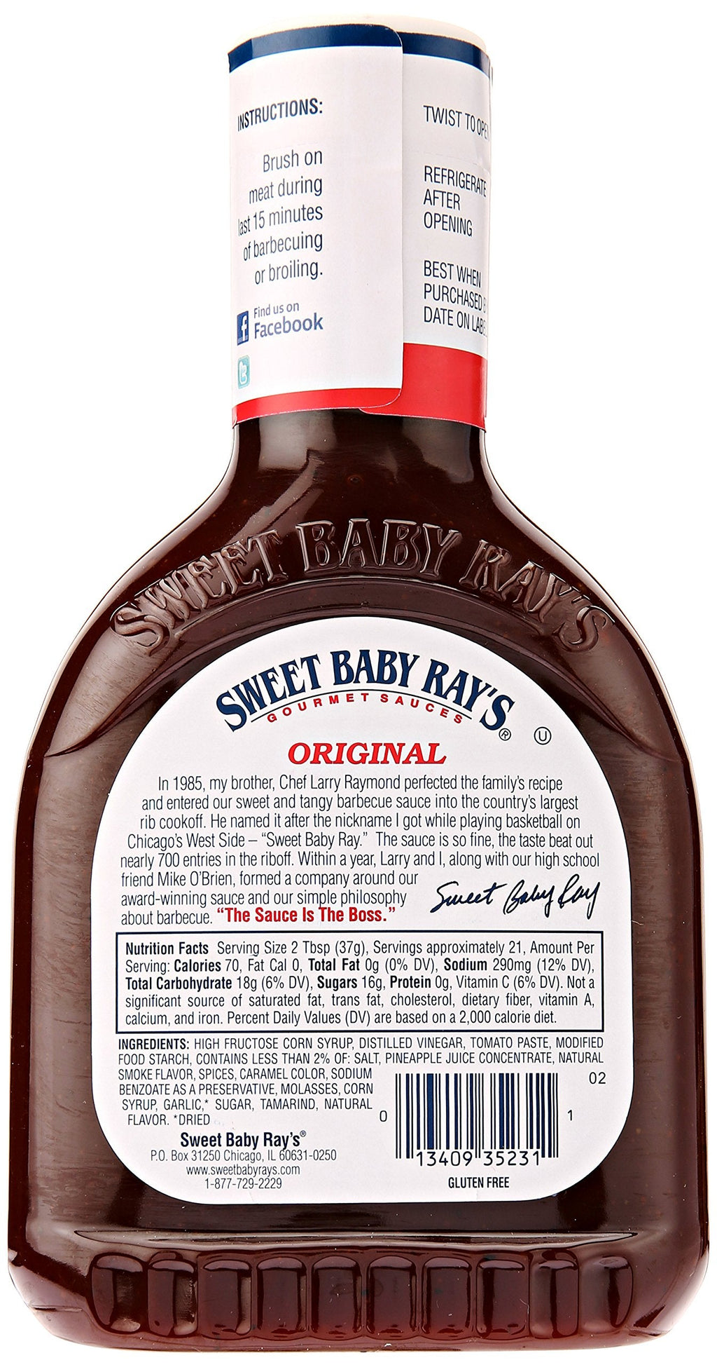 Sweet Baby Ray's Barbecue Sauce, 28 oz Sweet Baby Ray's