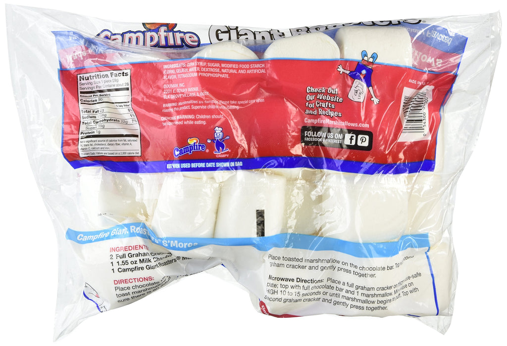 Campfire Extra Large 2 Inch Marshmallows, 28 oz (Pack of 2) Campfire