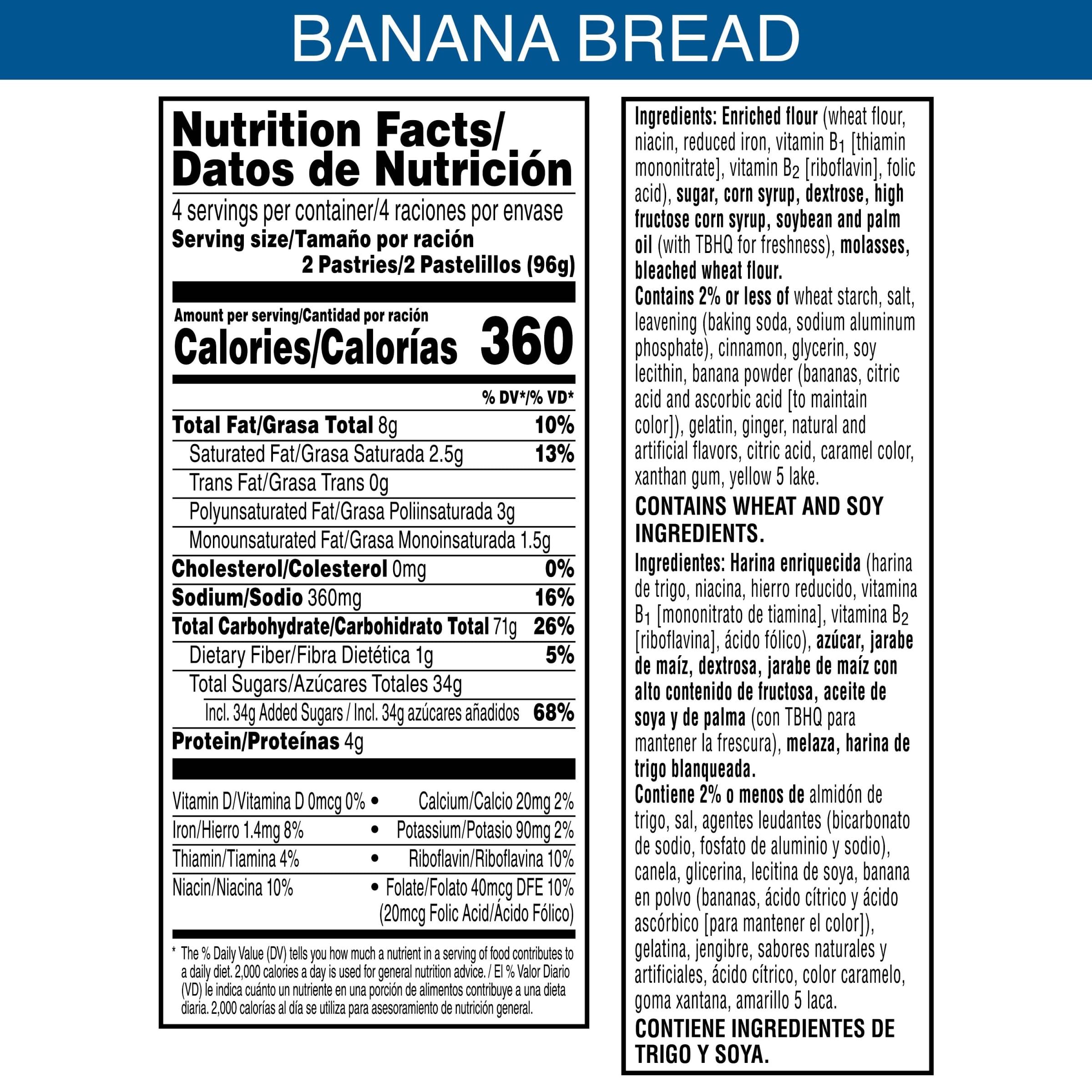 Pop-Tarts Frosted Banana Bread Toaster Pastries, 8 ct Pop-Tarts