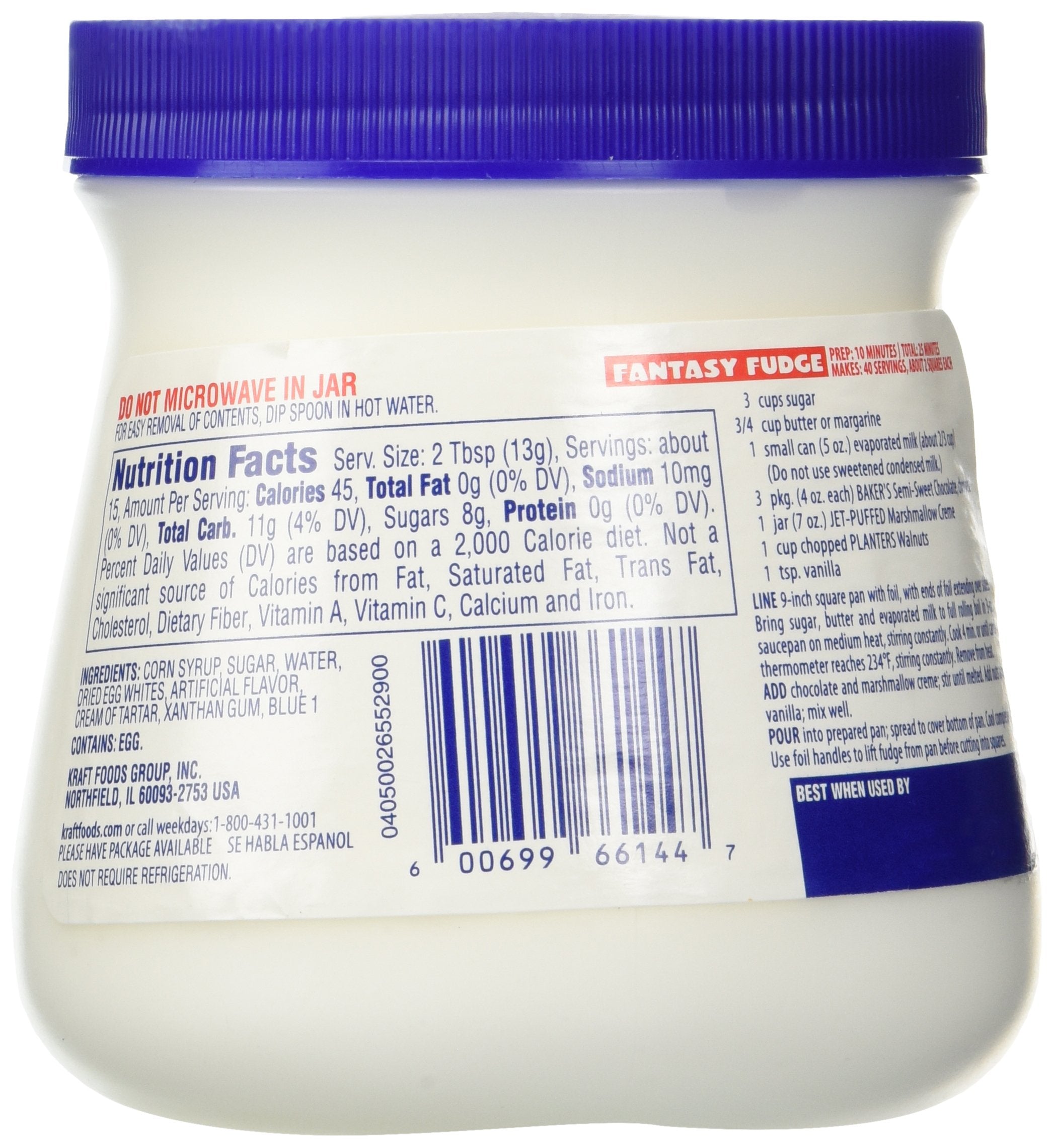 Jet-Puffed Marshmallow Creme, 7 oz (Pack of 2) Jet-Puffed