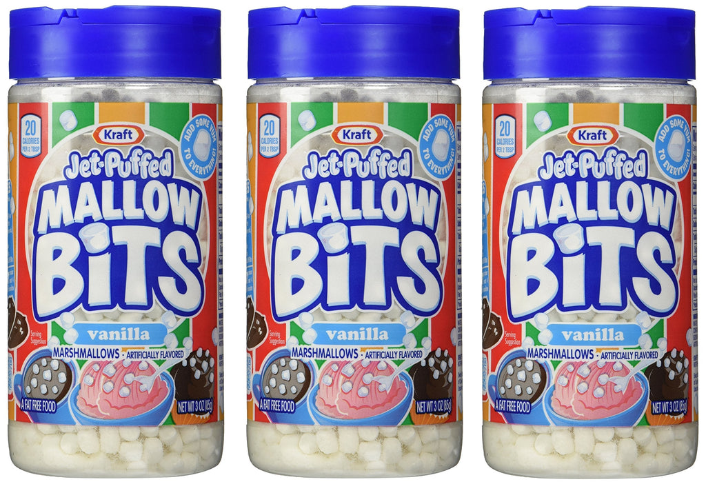 Jet-Puffed Mallow Bits Vanilla Marshmallows, 3 oz (Pack of 3) Jet-Puffed