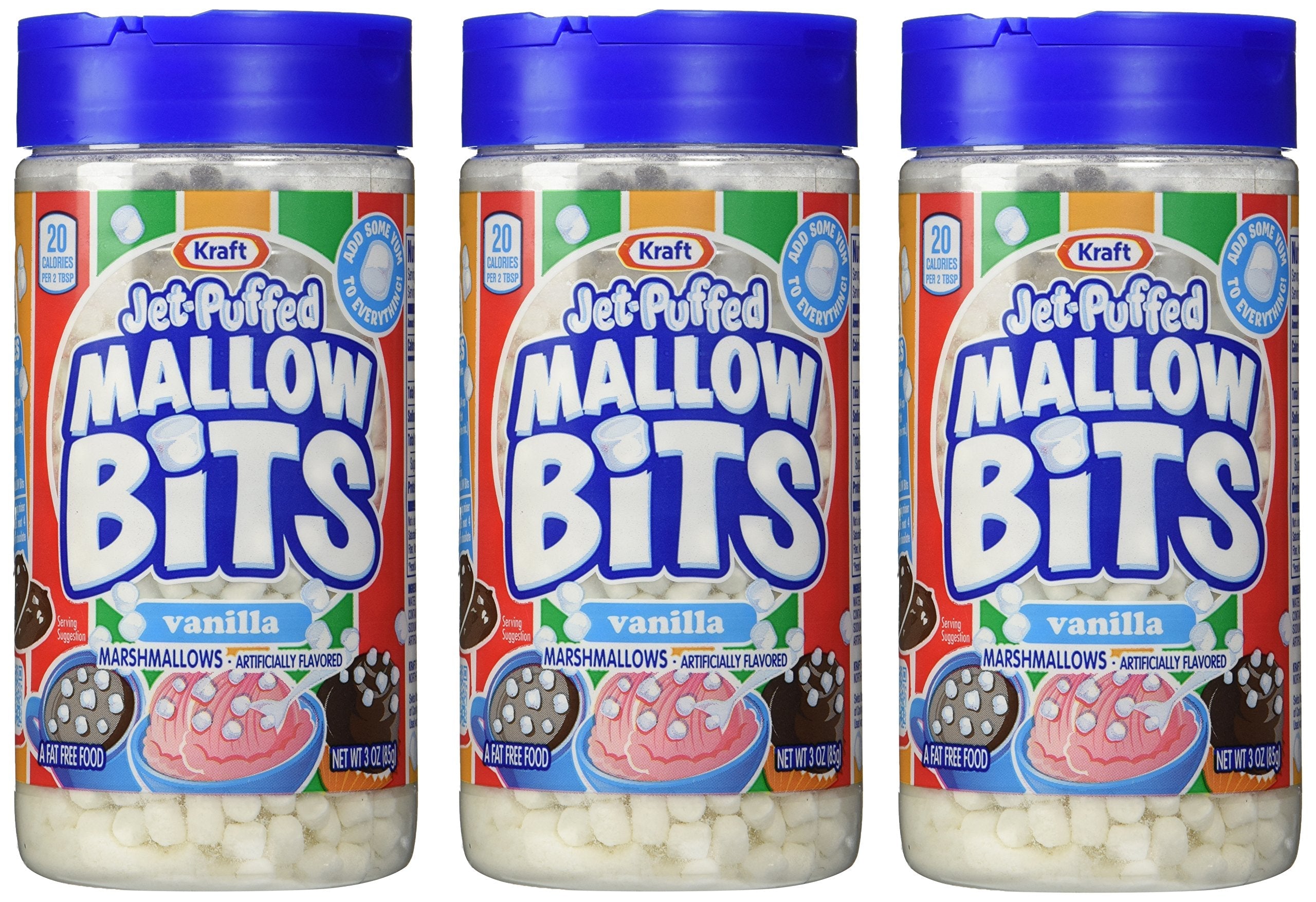 Jet-Puffed Mallow Bits Vanilla Marshmallows, 3 oz (Pack of 3) Jet-Puffed