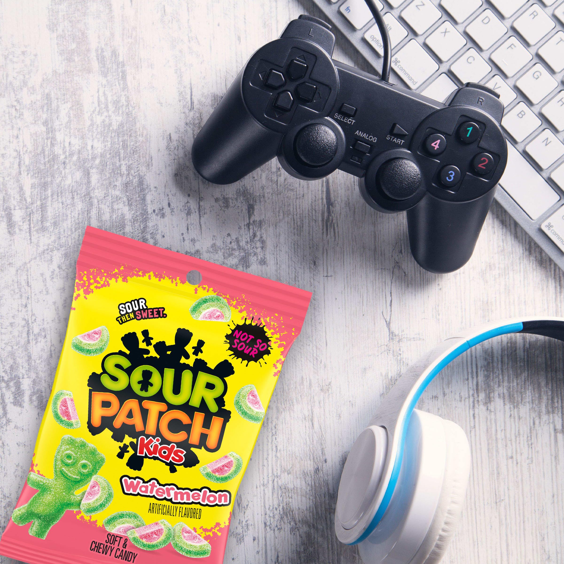 Sour Patch Kids Watermelon Soft and Chewy Gummy Candy, 8 oz Sour Patch Kids