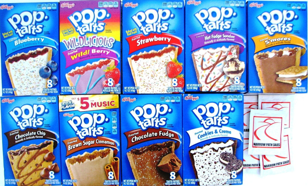 Pop-Tarts Variety Pack, 9 Flavors (Pack of 9) Pop-Tarts