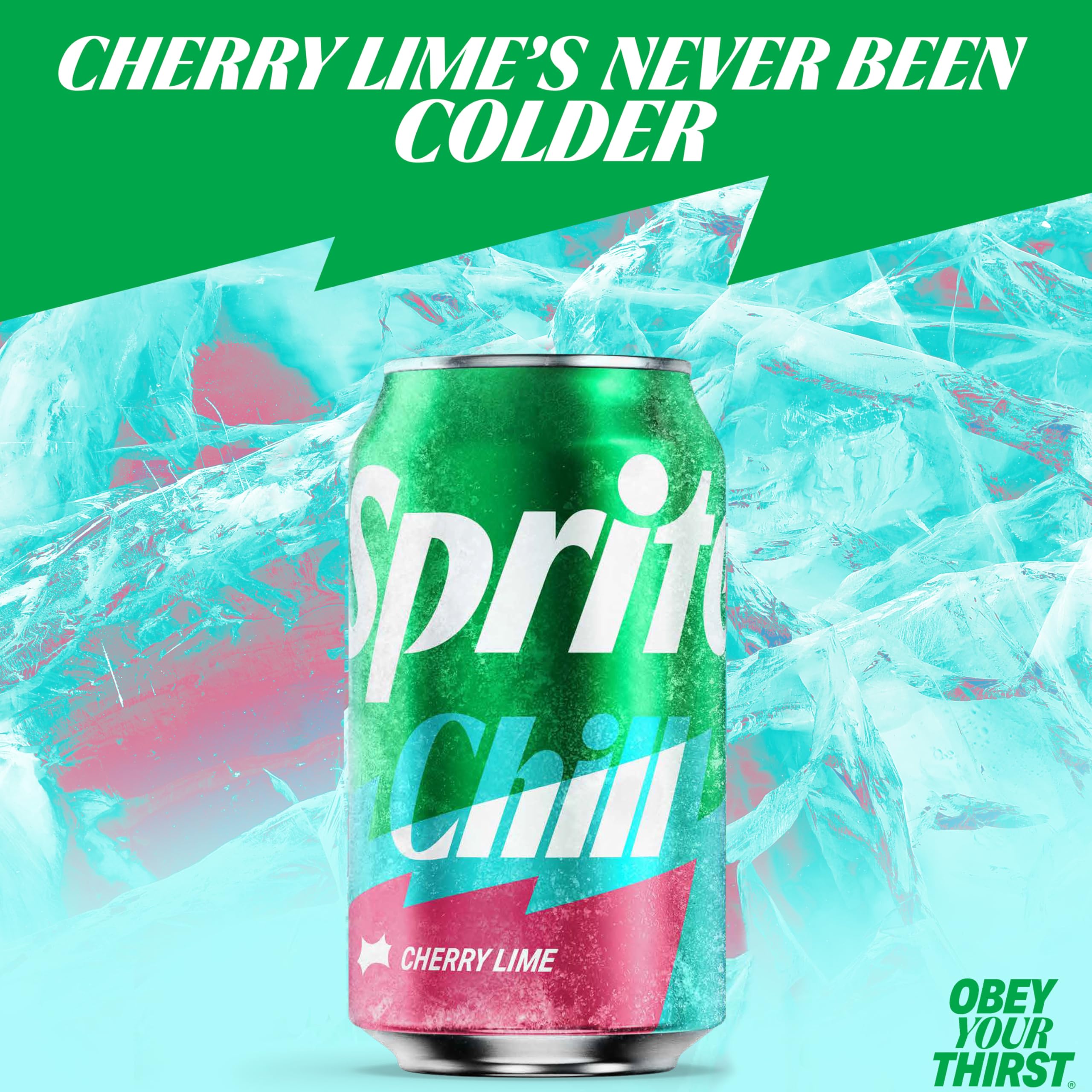 Sprite Chill Cherry Lime, 12 fl oz (Pack of 12) Sprite