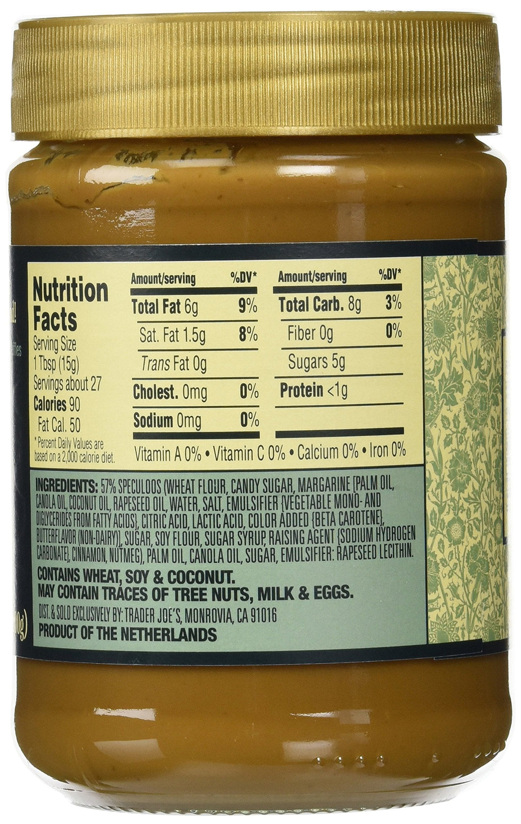 Trader Joe's Speculoos Cookie Butter, 14.1 oz (Pack of 2) Trader Joe's