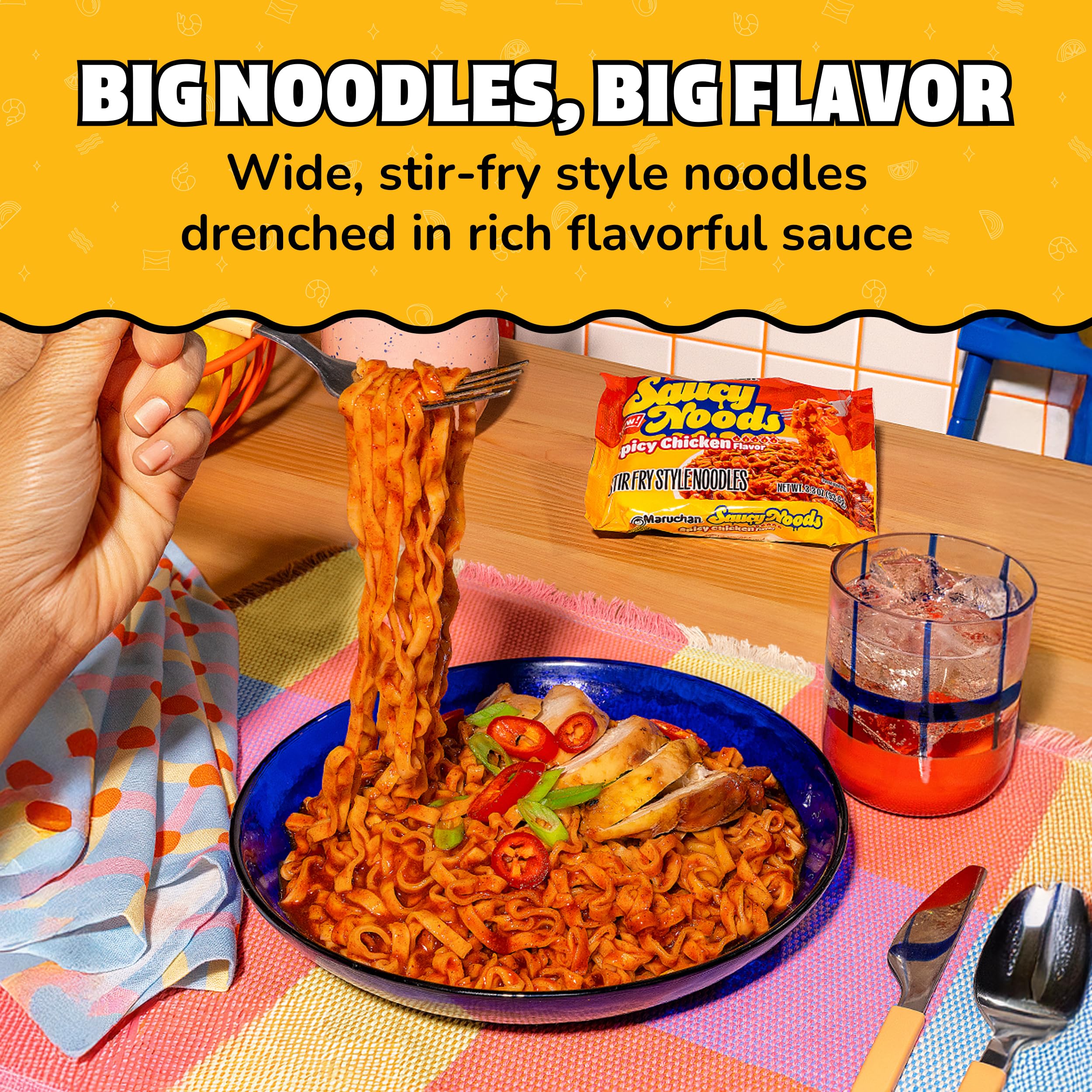 Maruchan Ramen Instant Ramen Noodles Stir Fry Style,3.3oz (Pack of 20)
