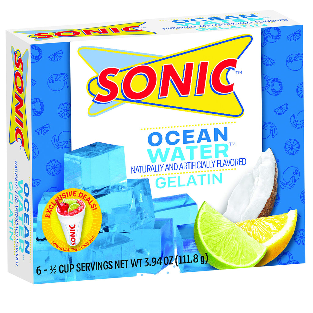 Sonic Gelatin Variety Pack, 4 Flavors, 3.94 oz (Pack of 4) Sonic
