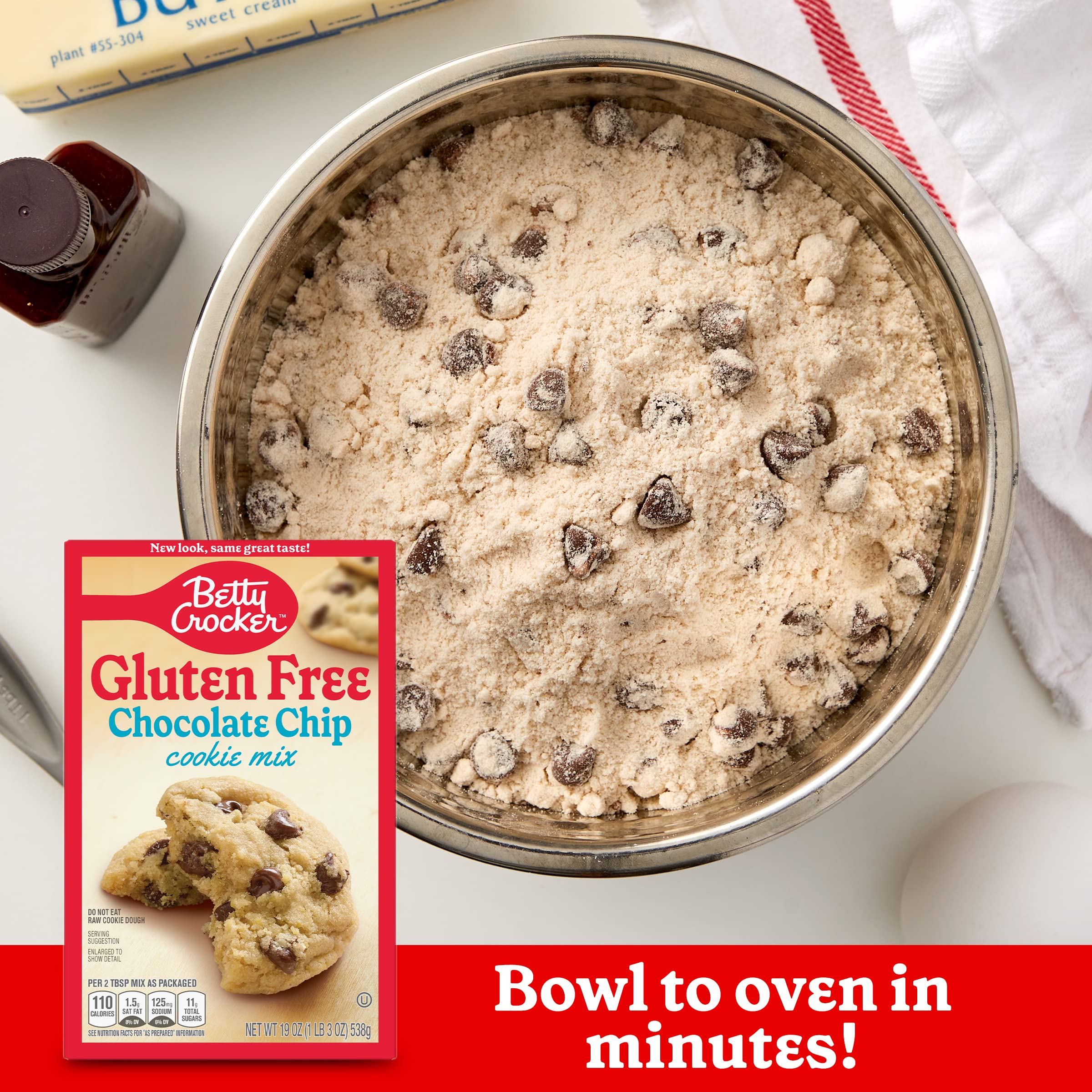 Betty Crocker Gluten Free Chocolate Chip Cookie Mix, 19 oz Betty Crocker