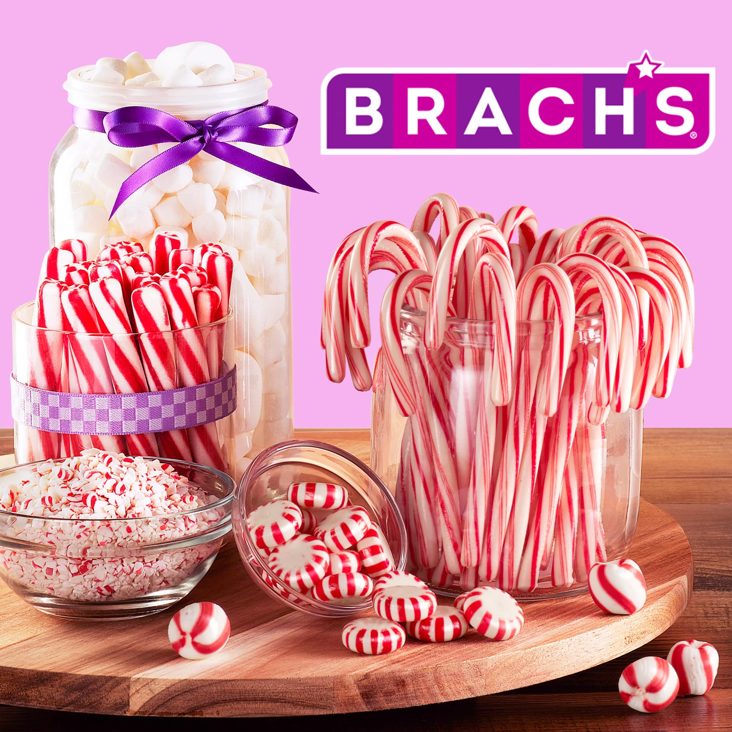 Brach's Sweet Stripes Soft Peppermint, 160 Ct Brach's