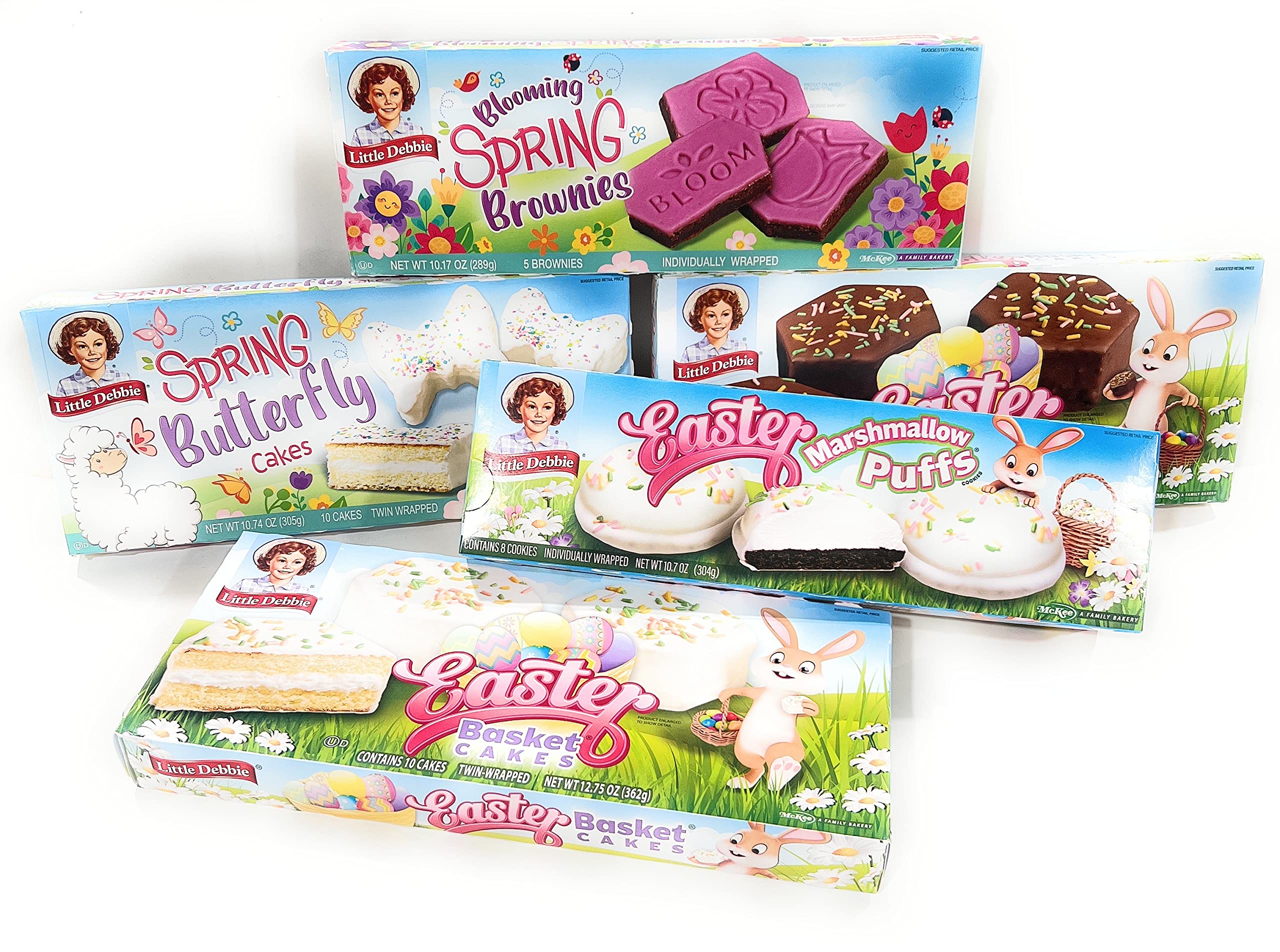 Little Debbie Easter Snack Cakes Variety Set (Pack of 5) Little Debbie