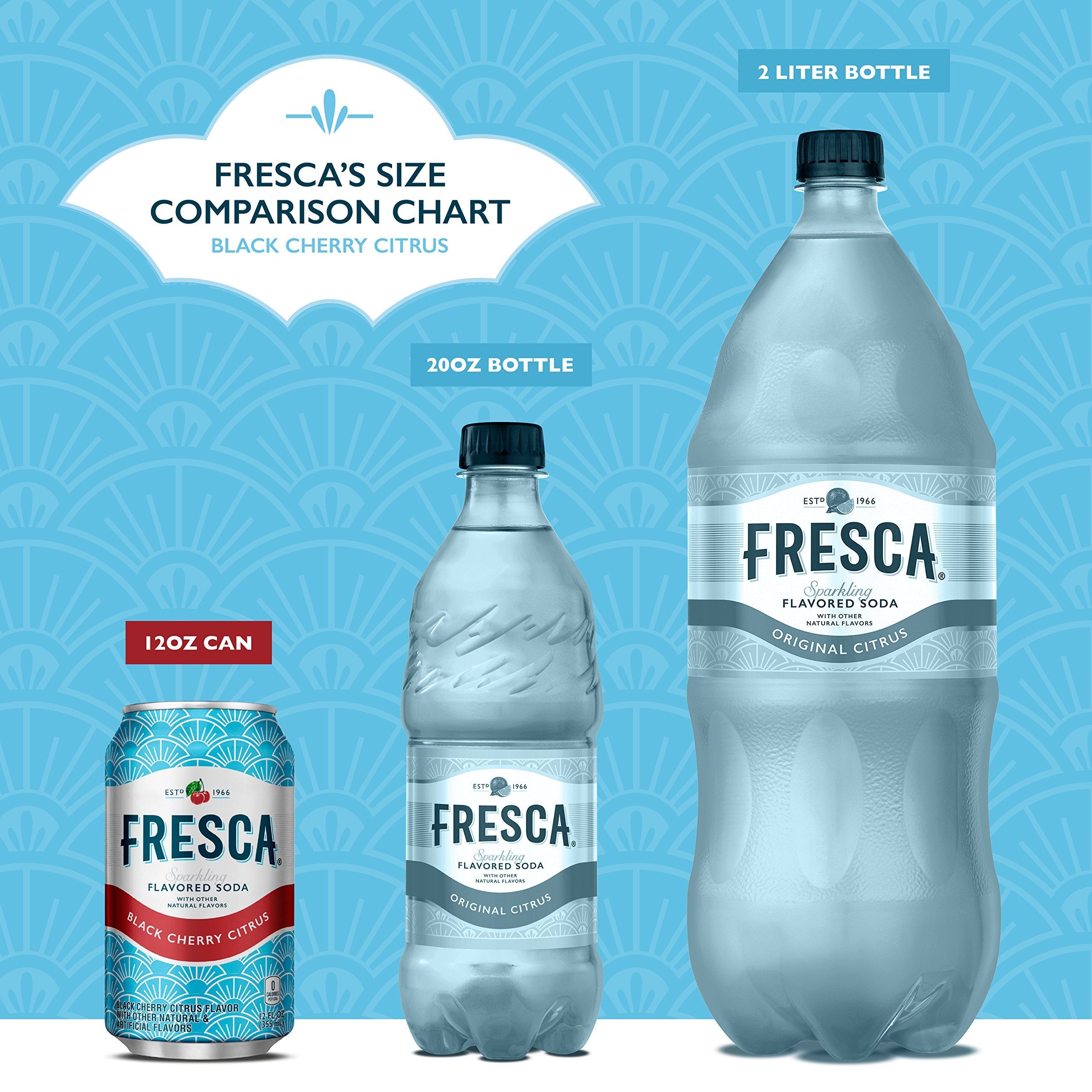 Fresca Black Cherry Soda, Zero Sugar, 12 fl oz (Pack of 12) Fresca
