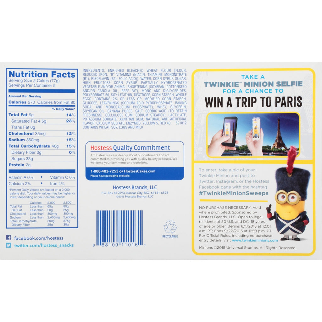 Hostess Twinkies Banana, 10 ct Hostess
